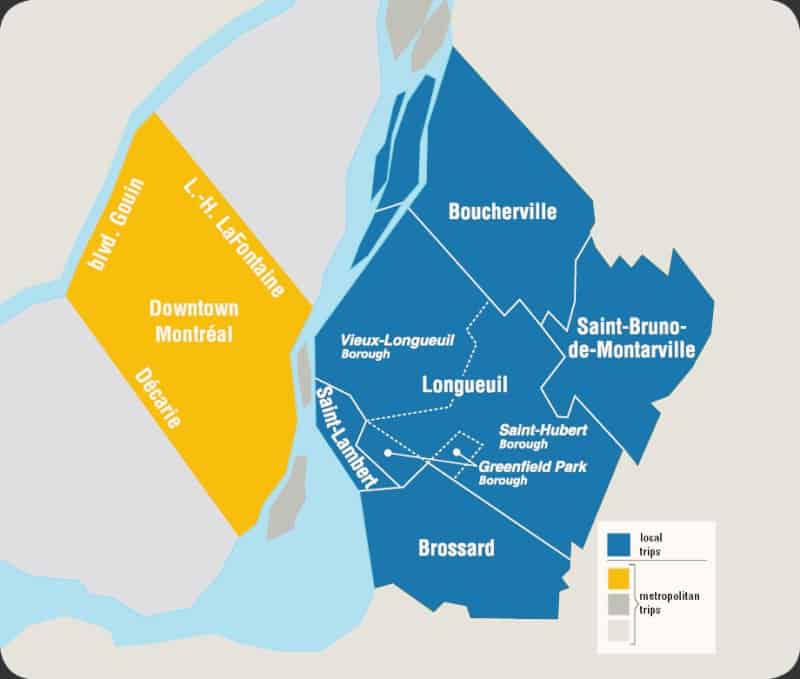 Le territoire de la Montérégie-Est